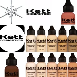 KETT COSMETICS - HYDRO PROOF AIRBRUSH FOUNDATIONS 30ML