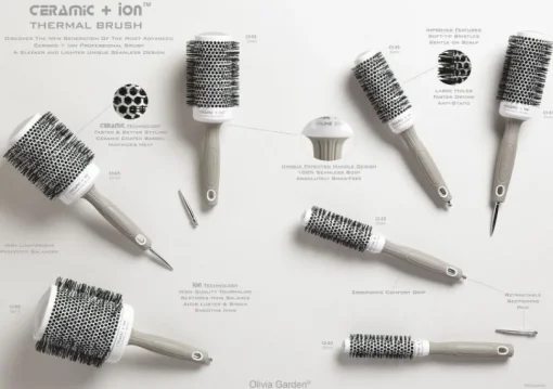 Olivia Garden Ceramic & Ion Professional Hair Brush 20