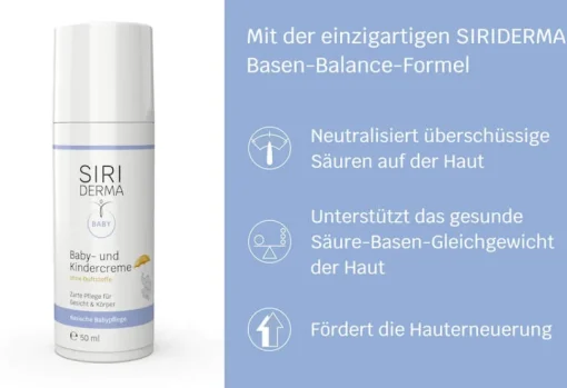 Siriderma Baby- u. Kindercreme - 50ml - 150ml