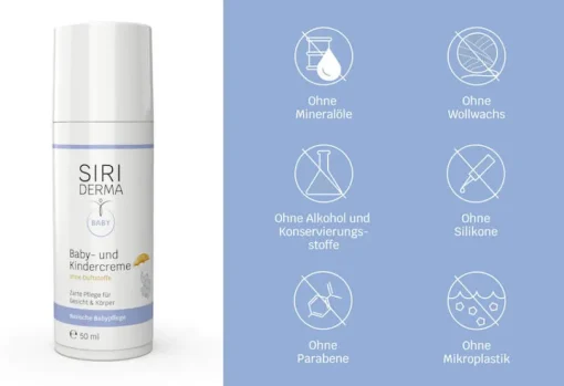 Siriderma Baby- u. Kindercreme - 50ml - 150ml