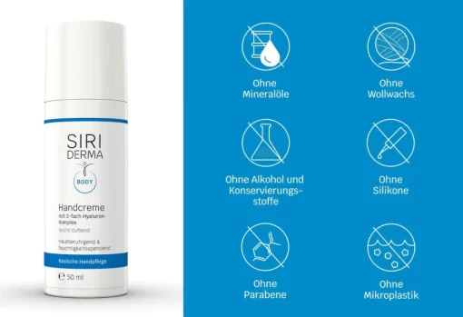 Siriderma basische Handcreme - 50ml