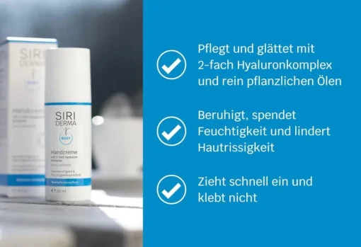 Siriderma basische Handcreme - 50ml