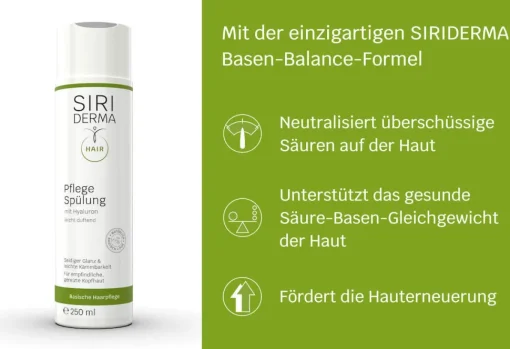 Siriderma Basische Pflege-Spülung - 250ml