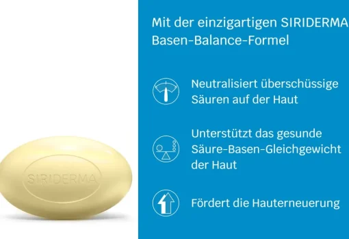 Siriderma Basische Seife mit Nachtkerzenöl - 100g