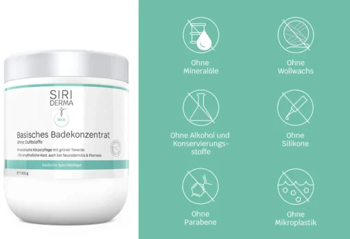 Siriderma Basisches Badekonzentrat 500g - 1200g