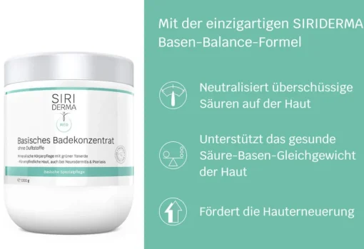 Siriderma Basisches Badekonzentrat 500g - 1200g