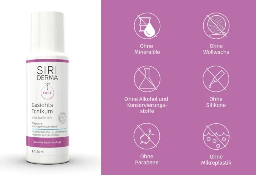 Siriderma Gesichtstonikum - ohne Duftstoffe - 150ml