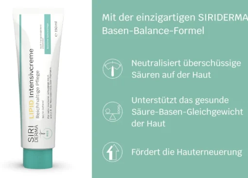 Siriderma LIPID Intensivcreme - 50ml - 150ml