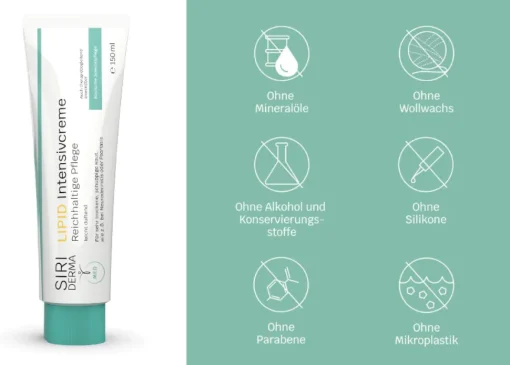 Siriderma LIPID Intensivcreme - 50ml - 150ml