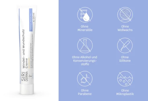 Siriderma Windel- und Wundschutzcreme - 50ml