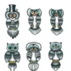 Tattooed Now! Temporary Tattoo - Finger Owls