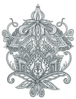 Tattooed Now! Temporary Tattoo - Mehdi Large Back Ornament