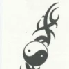 Tattooed Now! Temporary Tattoo - Tribal Yin Yang